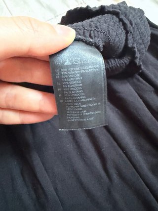 Minigonna nera elastica in viscosa di H&M | tg. XS