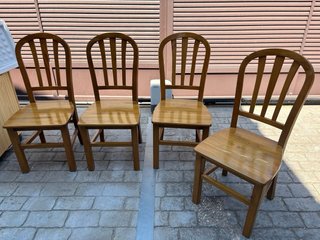 2 Sillas Madera Maciza
