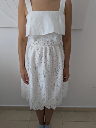 Vestido Pedro del Hierro blanco NUEVO