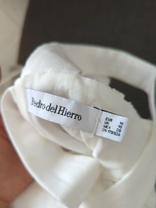 Vestido Pedro del Hierro blanco NUEVO