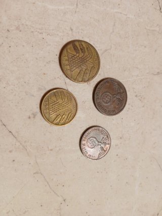 Lotto 4 monete Terzo Reich e repubblica di weimar