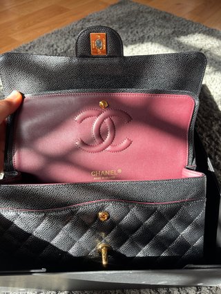 Bolso Chanel Negro y Dorado
