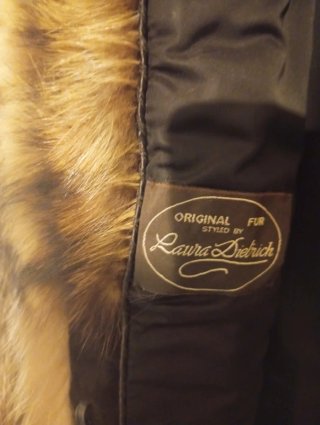 Splendida Pelliccia sintetica Originale Vintage