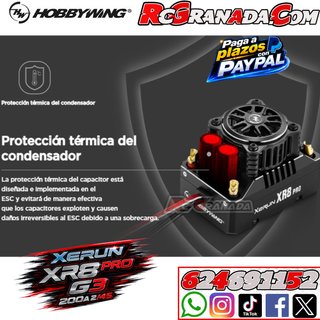 Variador Hobbywing Xerun XR8 Pro G3 200A