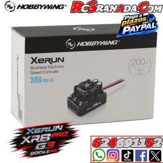 Variador Hobbywing Xerun XR8 Pro G3 200A