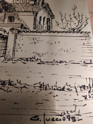 Lastra S. Ponzio disegno a china