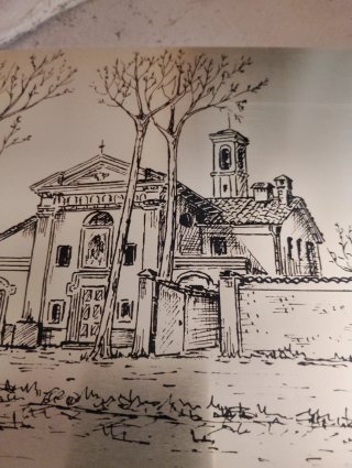 Lastra S. Ponzio disegno a china