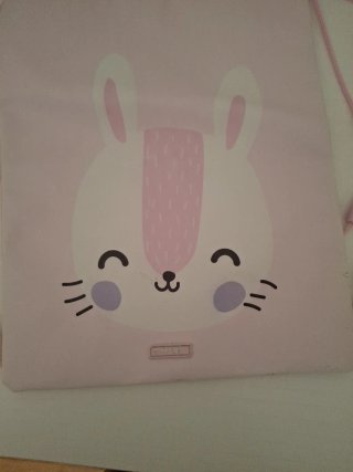 Mochila guardería conejo rosa
