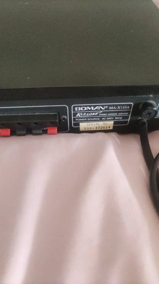 Amplificador Karaoke Boman MA X110A Negro