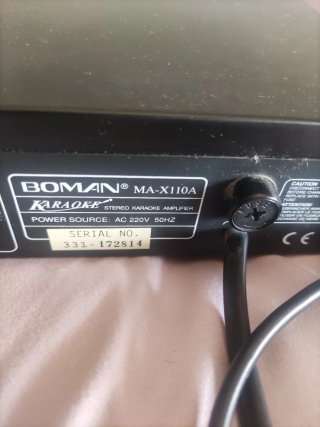 Amplificador Karaoke Boman MA X110A Negro