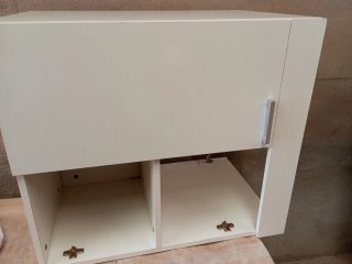 Mueble auxiliar blanco melamina.