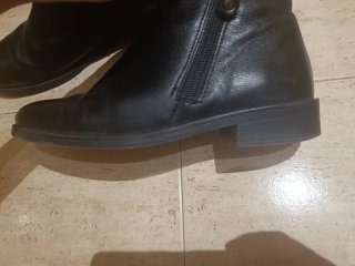 Botines unisex con cremallera negros