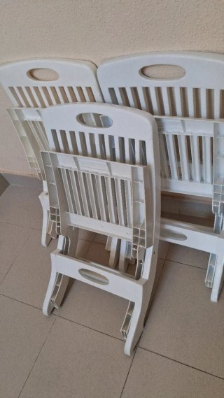 3 SILLAS PVC plegables piscina-playa-camping