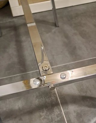 Mesa Dibujo Cristal/Metal Reclinable