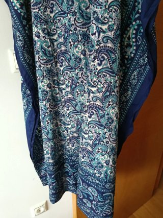 Vestido Kaftan Azul y Turquesa