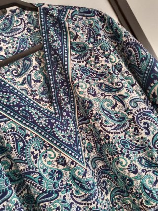 Vestido Kaftan Azul y Turquesa