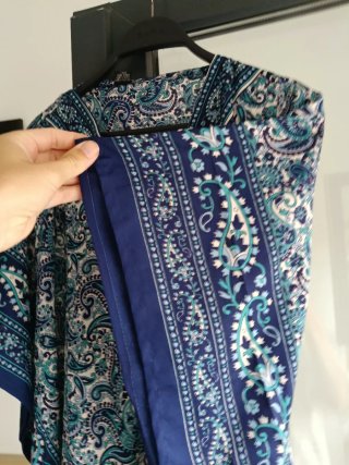 Vestido Kaftan Azul y Turquesa