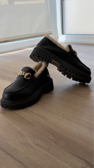 Zapatos Sakuraiani plataforma mujer negros