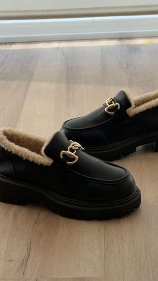 Zapatos Sakuraiani plataforma mujer negros