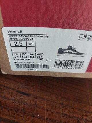 Zapatillas Vans Vero LS Talla 33