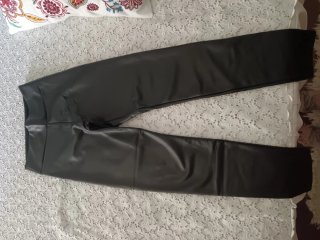 Leggings efecto piel Calzedonia negros