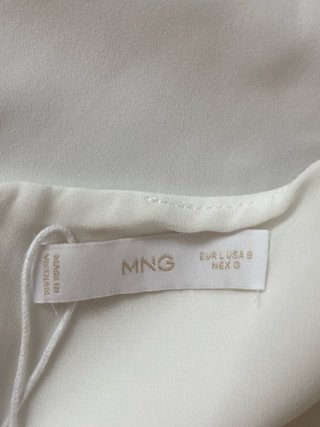 Vestido Blanco Satén Cuello Halter