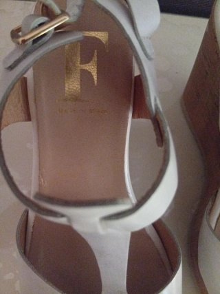 Sandalias cuña blancas Talla 37