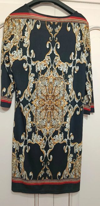 Vestido CRISTIAN LAY estampado oro