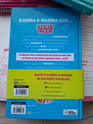 Karina y Marina Secret Stars 5 libros.