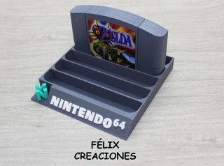 Expositor para 5 juegos Nintendo 64