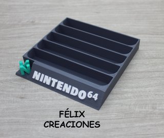 Expositor para 5 juegos Nintendo 64