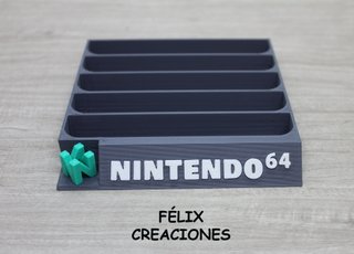 Expositor para 5 juegos Nintendo 64