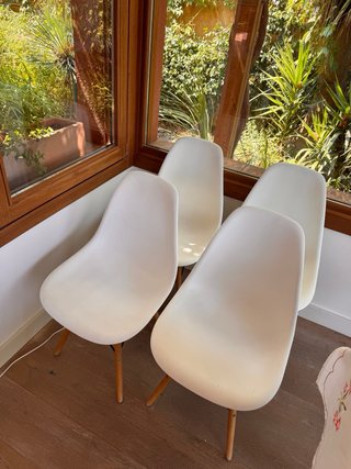 Sillas Nórdicas Comedor Blancas Madera