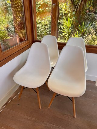 Sillas Nórdicas Comedor Blancas Madera