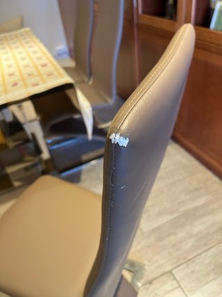 Sillas de salón tela y metal