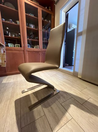 Sillas de salón tela y metal