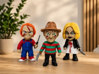 Figuras terror Chucky, Freddy, Tiffany