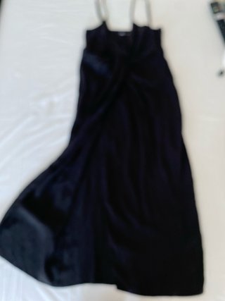 Vestido Zara Negro Tirantes Largo