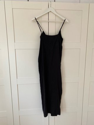 Vestido Zara Negro Tirantes Largo
