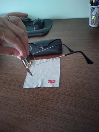 Gafas Ray-Ban Aviador Unisex Marrón/Plata