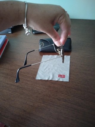 Gafas Ray-Ban Aviador Unisex Marrón/Plata