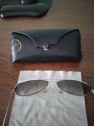 Gafas Ray-Ban Aviador Unisex Marrón/Plata