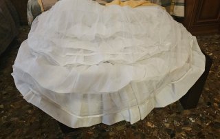 Cancán Fallera Adulta Blanco con refuerzo exterior