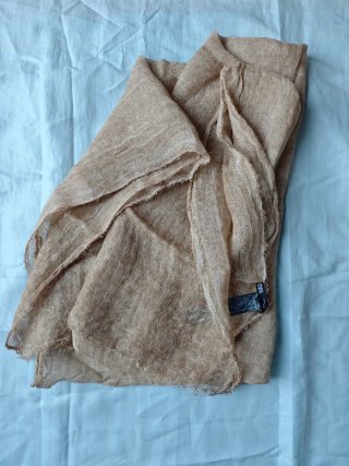 Fular / Pañuelo fino Zara beige estilo lino