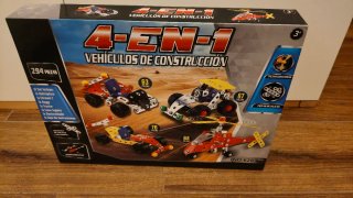 Set Construcción Vehículos 4-en-1 + Herramientas