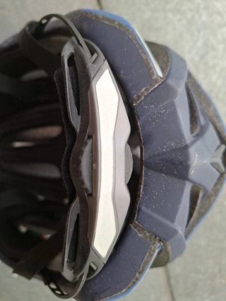 Casco Bicicleta Rockrider Azul. Adulto