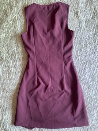 Vestido marrón de fiesta