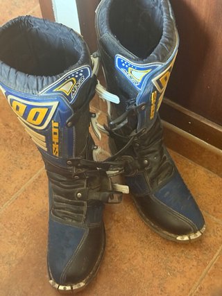 Cazadora y pantalón moto Shoei azul