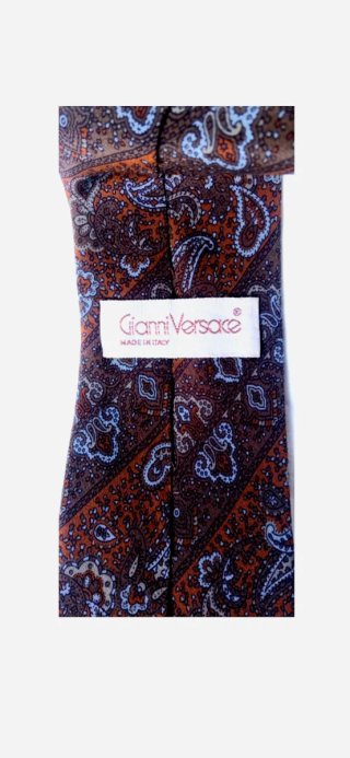 Vintage Cravatta seta paisley Gianni Versace