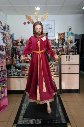 Cristo Señor Candelero 70cm